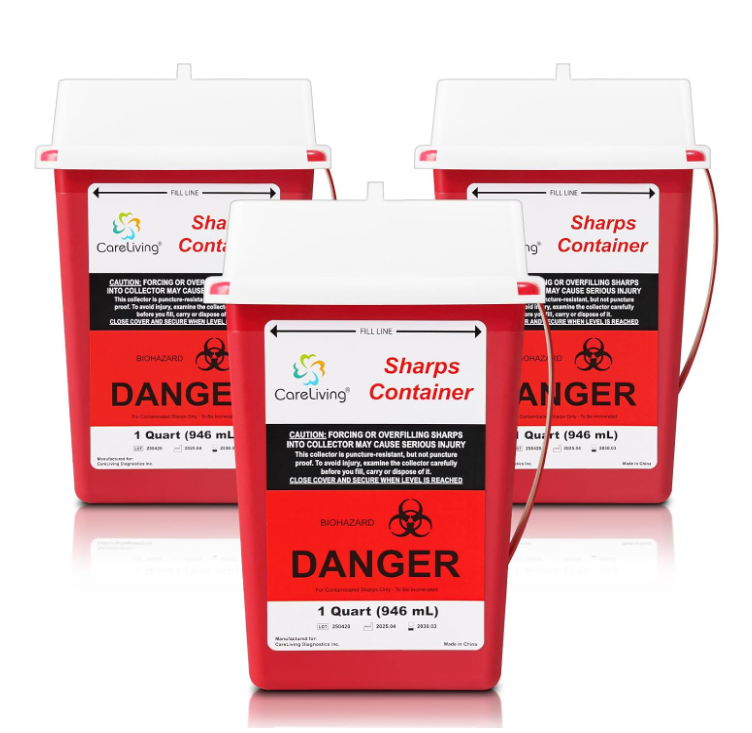 Biohazard Sharps Disposal Container