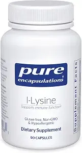 Pure Encapsulations L-Lysine 90 Capsules